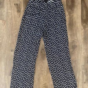 Floral Navy Blue Reformation Pants